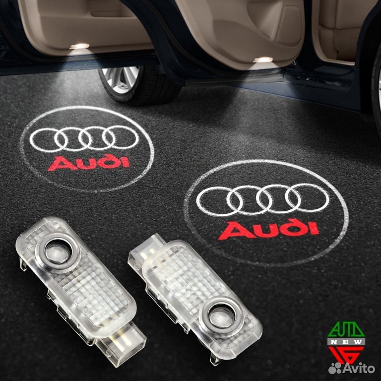 Штатная подсветка дверей Ауди А6 - Audi A6 (2001-2