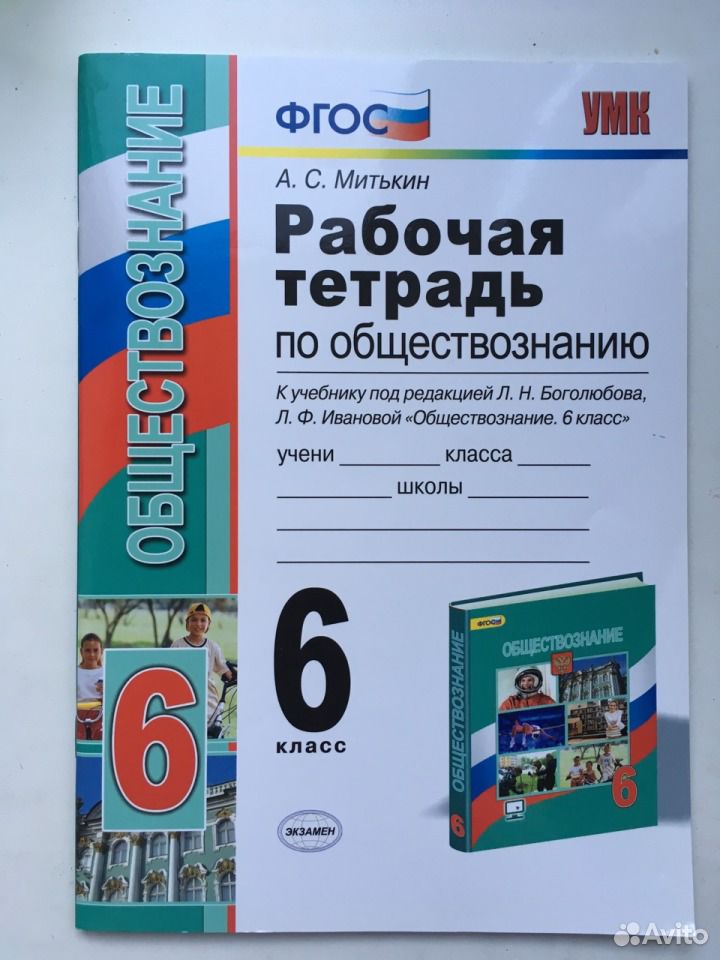 Общество рабочая тетрадь 8 митькин