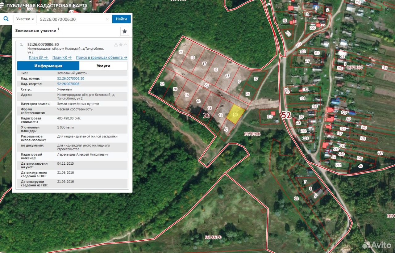 Публичная кадастровая карта кстовского района нижегородской области