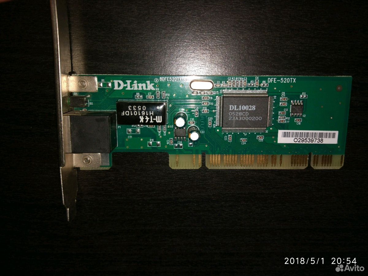 Сетевая карта pci d link dfe 520tx