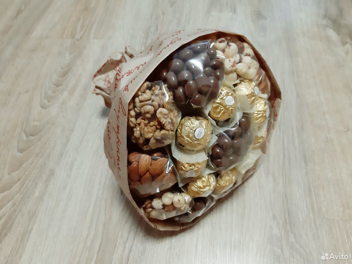 Букет из конфет и орехов купить на Зозу.ру - фотография № 2
