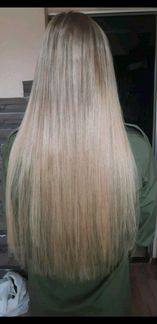 Волосы (блонд) для капсульного наращивания
