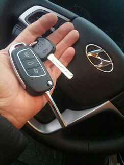 Ключ зажигания Hyundai новый с чипом