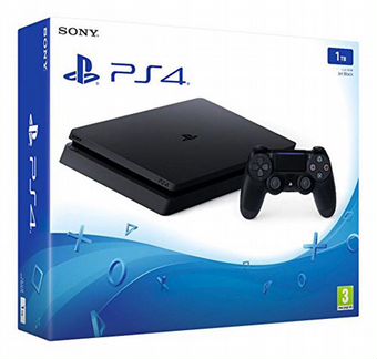 Sony PlayStation 4 slim 1 TB + 2 джойстика + акссы