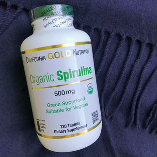 Organic Spirulina 500 mg, 720 tabl