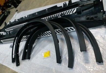 Расширители арак для BMW X5 F15 M пакет + подножки