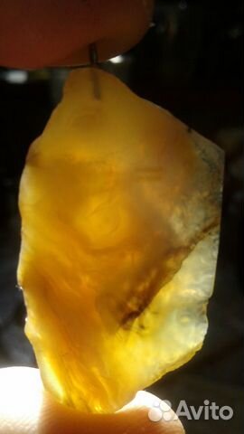 Агат слоистый, кулон