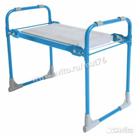 Скамейка складная садовая перевертыш синяя