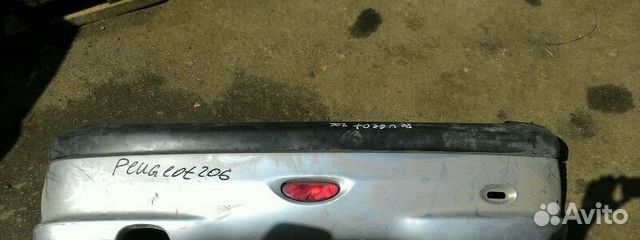Бампер задний Peugeot 206 хэтчбек