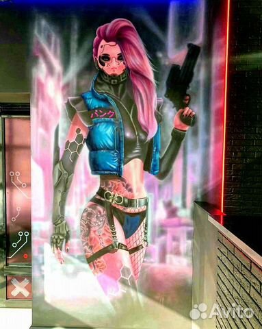 Граффити оформление, роспись стен