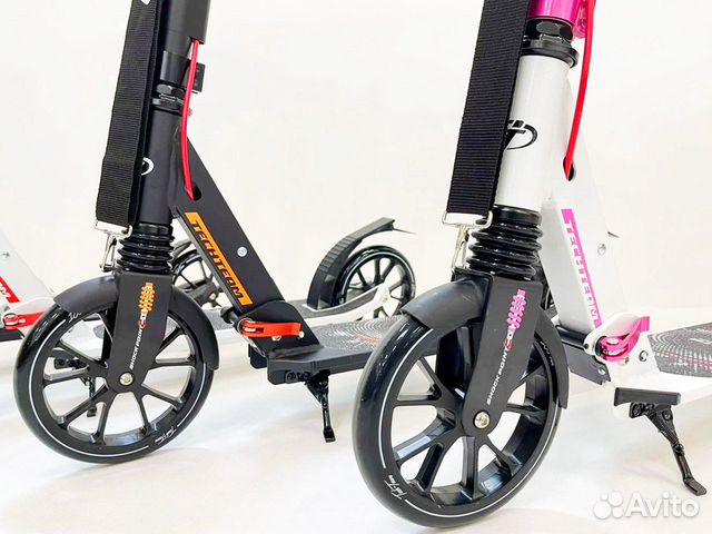 Самокат с ручным тормозом взрослый детский