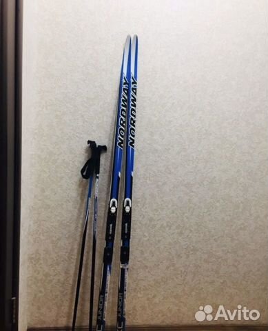 Беговые лыжи 160+палки+ботинки37