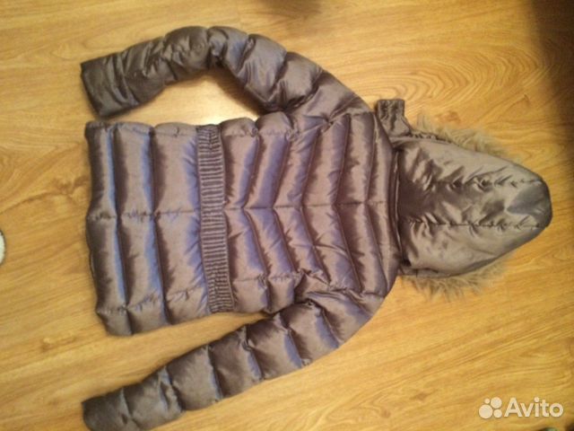 Куртка Zara (пух) с ремешком рост 134-140