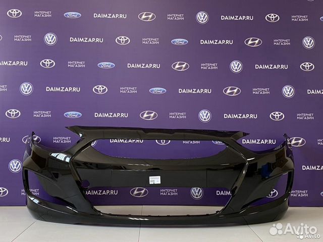 Бампер передний Hyundai Solaris 2011 черный