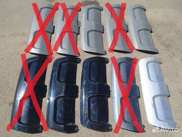 Range Rover Sport 13-17 L494 накладка бампера Задн