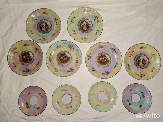 Тарелки фарфор Oscar Schlegelmilch GDR 10 шт