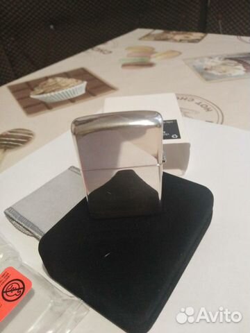 Зажигалка zippo серебряная, классическая, матовая