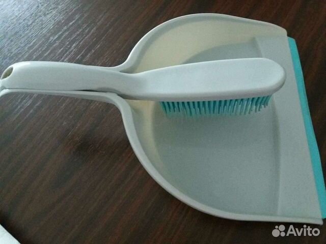 Совок + щетка с резиновой щетиной