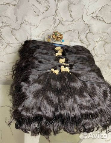 Волосы для наращивания черные