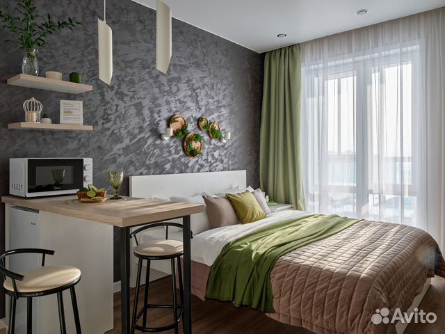 

Квартира-студия, 25 м², 1 кровать