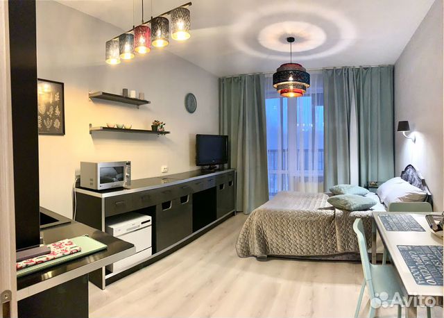 

Квартира-студия, 27 м², 2 кровати