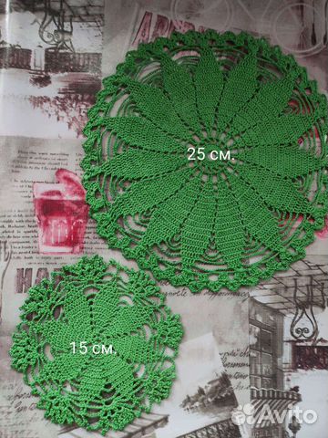 Салфетки вязанные крючком