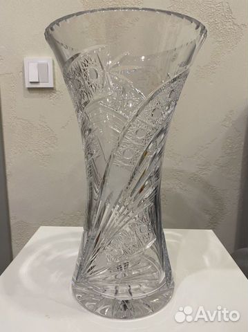 Хрустальная ваза для цветов Bohemia