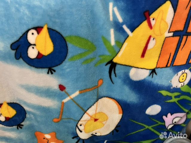 Плед детский плюшевый 100*150 новый в сумке