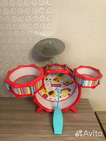 Барабанная установка детская бу Fisher Price