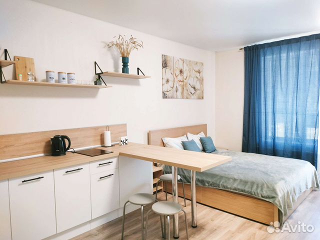 

Квартира-студия, 30 м², 2 кровати
