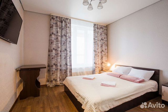 

1-к. квартира, 46 м², 3 кровати