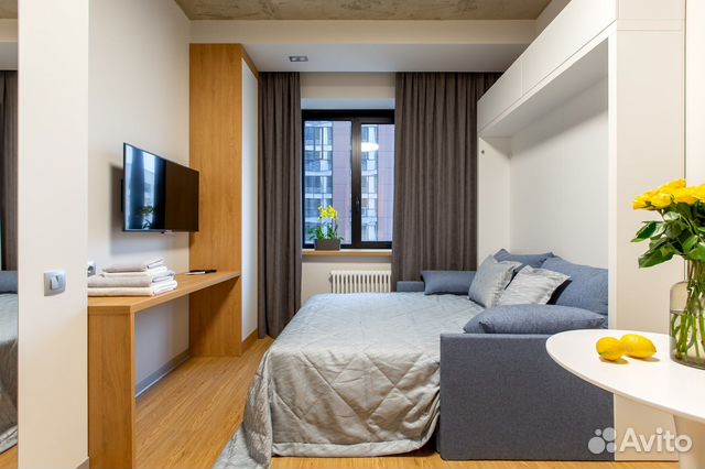 

Квартира-студия, 25 м², 1 кровать