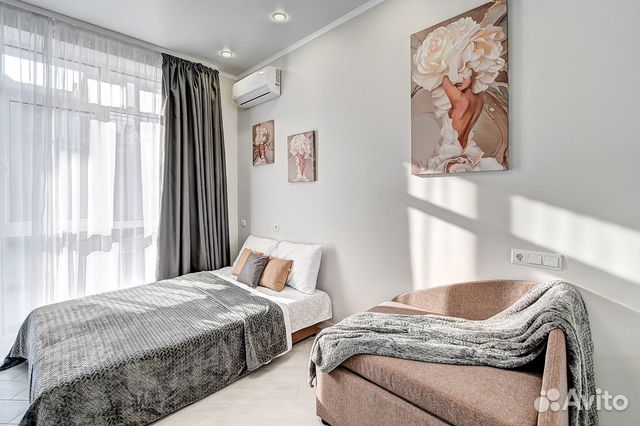 

Квартира-студия, 22 м², 2 кровати