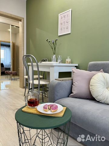 

1-к. квартира, 45 м², 2 кровати