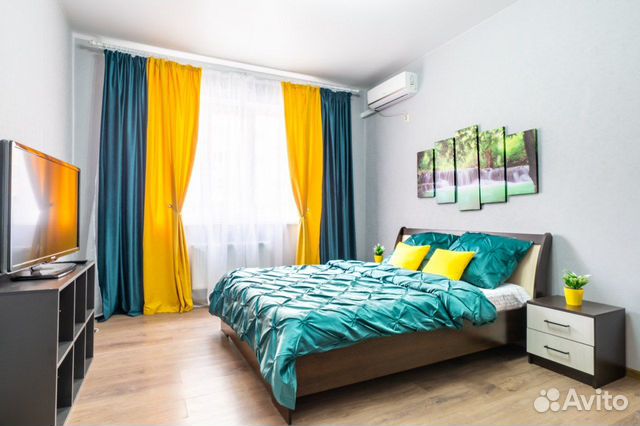 

1-к. квартира, 46 м², 3 кровати