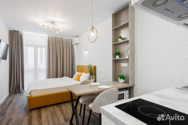 

Квартира-студия, 28 м², 1 кровать