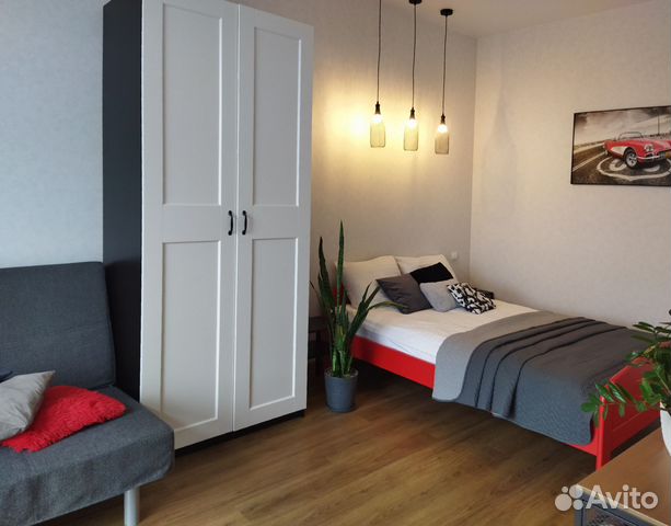 

Квартира-студия, 39 м², 2 кровати