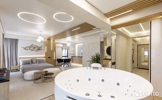 

Квартира-студия, 54 м², 1 кровать