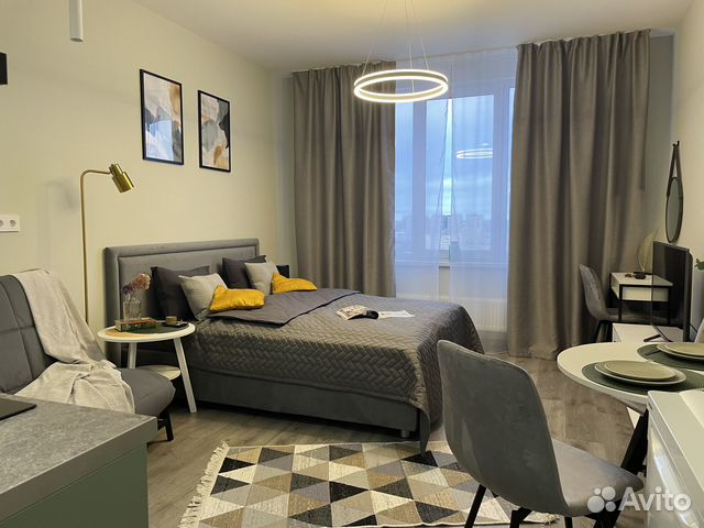 

Квартира-студия, 27 м², 2 кровати