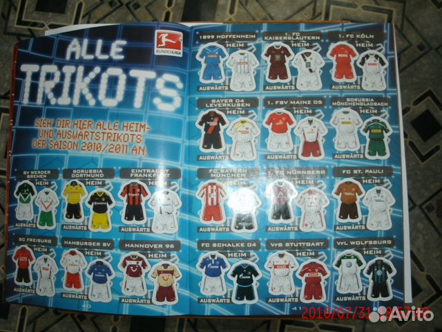 Topps Альбом Бундеслига 2010-2011 (не panini ) Topps Альбом Бундеслига 2010-2011 (не panini )