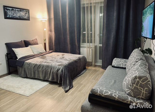 

Квартира-студия, 30 м², 2 кровати