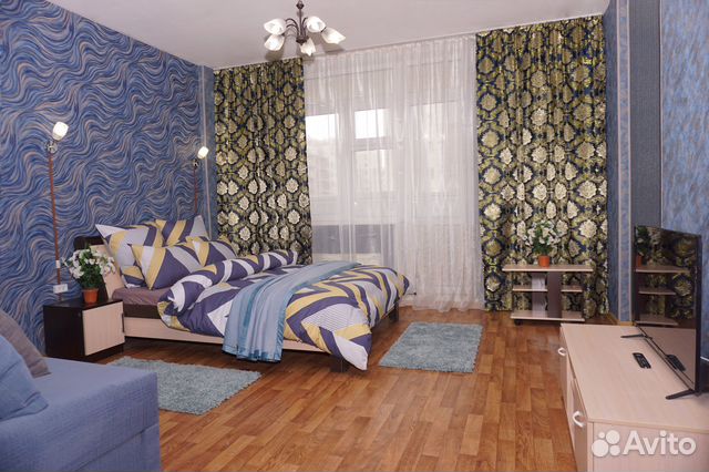 

1-к. квартира, 42 м², 2 кровати