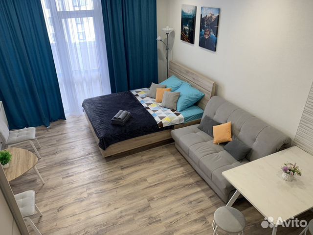 

Квартира-студия, 30 м², 2 кровати