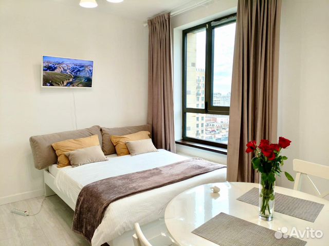 

Квартира-студия, 27 м², 2 кровати