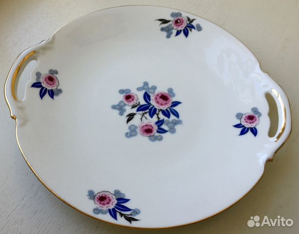 Винтажный пирожный сервиз, Limoges, Франция 1950гг