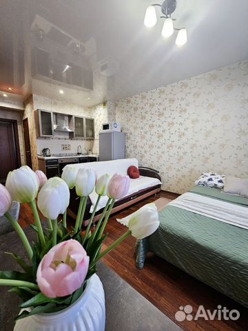 

Квартира-студия, 27 м², 2 кровати
