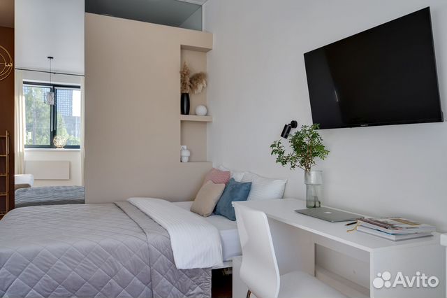 

Квартира-студия, 24 м², 2 кровати
