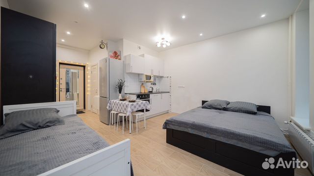

Квартира-студия, 29 м², 2 кровати