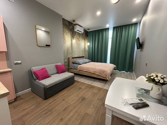

Квартира-студия, 33 м², 2 кровати