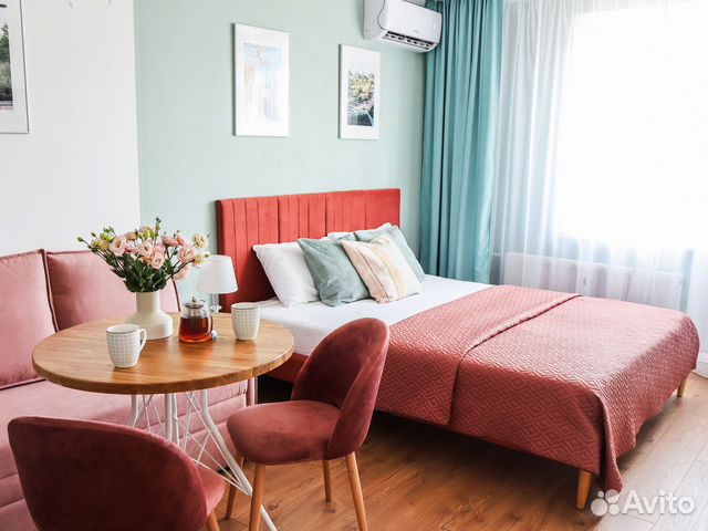 

Квартира-студия, 28 м², 2 кровати